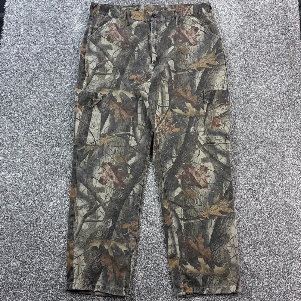Vintage Liberty‎ Camo Cargo Pants Mens Large Brown Realtree Camouflage Hunting